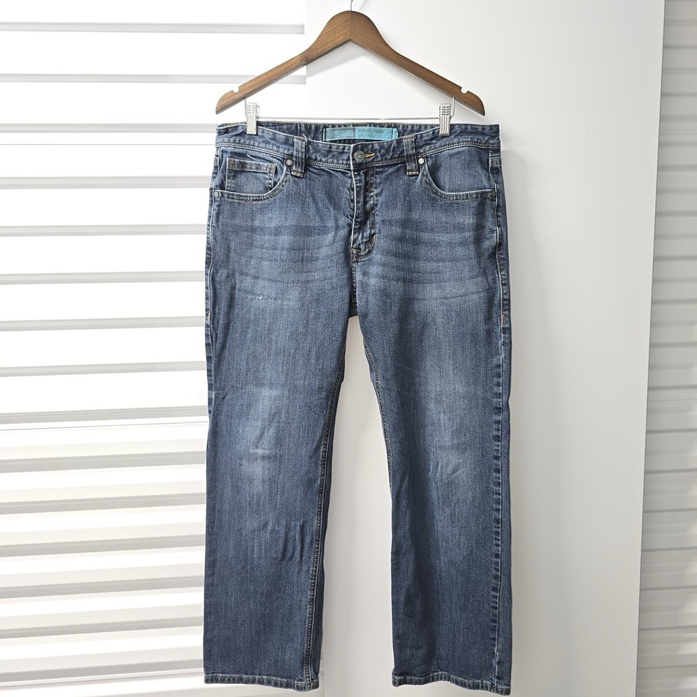 Rock & Roll Denim Revolver Men's 36 Slim Straight Stretch Jeans Western